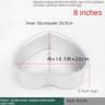 Aluminum Round Cake Pan Set 412in Solid Bottom Chiffon And Layer Cake Bakeware 15