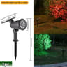 RGB Solar Spot Lights 9LED IP65 Waterproof Outdoor Landscape Lights Brightness Adjustable 6