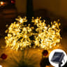 Solar Fairy String Lights Sakura Peach Flower LED Outdoor Garden Decor 8