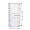 Rotating Jewelry Organizer Box With Lid For Earrings Bracelets And Makeup Storage 10