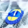 Rotating Telescopic Car Wash Mop Brush Head For Roof And Window Cleaning 7
