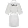 Grass Green Satin Bridal Party Robes With White Letter Bridesmaid Style 9