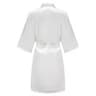Grass Green Satin Bridal Party Robes With White Letter Bridesmaid Style 12