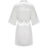 Grass Green Satin Bridal Party Robes With White Letter Bridesmaid Style 7