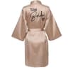 Team Bride Satin Kimono Robe With Black Letters For Wedding Party 11
