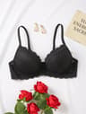 Womens Lace Underwire PushUp Bra Breathable Comfort Support BCD Cup 7