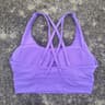 Solid Color Cross Back High Support Workout Bra For Women 6