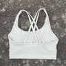 Solid Color Cross Back High Support Workout Bra For Women 21