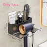 Wall Mounted Hair Dryer Holder  MultiFunctional Storage Rack 10