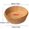 Round Disposable Air Fryer Paper Liners 50100 Pcs NonStick Waterproof Baking Accessories For Kitche 7