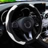 PU Carbon Fiber Leather Steering Wheel Cover For 145  15 In Cars No Inner Ring 10