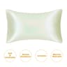 JuwenSilk Mulberry Silk Pillowcase  Standard  Queen Natural Silky Satin Pillow Cover 8