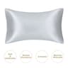 JuwenSilk Mulberry Silk Pillowcase  Standard  Queen Natural Silky Satin Pillow Cover 13