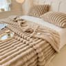 Multifunctional Thick Striped Blanket For Bed Cover Nap And Pet Use 6