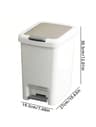 Plastic Foot Pedal Trash Can  HandsFree Bathroom  Kitchen Waste Bin 7