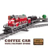City Power Train Blocks Track Set With Moving Locomotive And Railway Cars 7