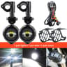 40W LED Motorcycle Auxiliary Spot Driving Fog Lights 6000K Universal For R1200GS F800GS K1600 9