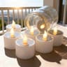 6Pack Solar LED Tea Light Candles Waterproof Outdoor Decor For Garden Camping Lanterns 6