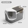 Large Corridor Style Enclosed Cat Litter Box With Lid Odor Control And Splash Proof Design 6