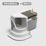 Large Corridor Style Enclosed Cat Litter Box With Lid Odor Control And Splash Proof Design 7