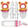 9Piece Baby Feeding Set With Silicone Feeding Bottle Spoon Fruit Feeders And 6 Nipples 7