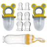 9Piece Baby Feeding Set With Silicone Feeding Bottle Spoon Fruit Feeders And 6 Nipples 8