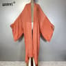 Luxury Sheer Beach Kimono Abaya Maxi Cover Up For Women 8