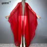 WINYI Monochrome Sheer Kimono Swimsuit Cover Up Dress For Women 5