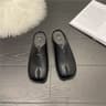 Womens Split Toe Tabi Ninja Flats Leather Casual Loafers 5