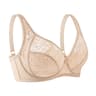 Ultrathin Sheer Deep V Lace Plus Size Bra For Women 7