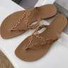 CrystalClear Bow Jelly Flip Flops For Women Rivet Detail Beach Slippers 8