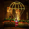 FestiveGlow USB Powered LED Christmas Parachute Lights With Santa Claus 6
