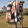Plaid Winter Scarf For Women Luxury Warm Foulard Fashion Accessory 7