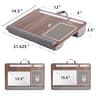 Portable Multi Purpose Laptop Desk Table With Double Groove Anti Slip Bar  Embedded Mouse Pad 6