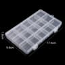 ClearView Transparent Jewelry Storage Box Organizer For Earrings And Beads 9