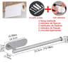 Adhesive Under Cabinet Paper Towel Holder  Wall Mounted Kitchen  Bathroom Tissue Rack 6