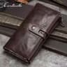 CONTACTS Genuine Leather Men Clutch Wallet With Zipper Coin Pocket 11