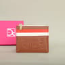 Retro Monogram Button Folding Womens Wallet Compact Card Holder 5