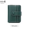 Retro RFID Blocking Womens Multi Card Wallet With Zipper Coin Pocket 8