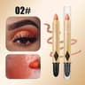 Double Head Metallic Eyeshadow Stick Diamond Shimmer Highlighter Pencil 6