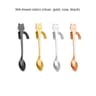 Creative 304 Stainless Steel Cat Coffee Spoon Hanging Edge Cute Stirring Spoon Set Gold Plated Teas 10