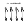 Creative 304 Stainless Steel Cat Coffee Spoon Hanging Edge Cute Stirring Spoon Set Gold Plated Teas 11