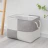 Large Capacity Linen Storage Basket Foldable Laundry Storage Basket With Handles For Toys Snacks  H 6