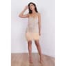 Colorful Sequin Feather Dress Sleeveless Feather Patchwork Dress Sparkly Womens Party Sequin Dress 6