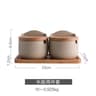 Japanese Style Ceramic Seasoning Jar Set Pottery Salt And Sugar Container Kitchen Condiment Storage 7