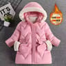 Girls Princess Hooded Winter Coat Warm Kids Hooded Jacket Fashion Outerwear For Ages 38 8