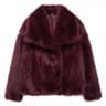 Elegant Faux Fur Coat Women Fluffy Winter Faux Fur Jacket Long Sleeve Lapel Fluffy Fur Coat 9