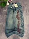 Vintage Y2K Totem Print Baggy Jeans High Waist Wide Leg Streetwear Jeans Retro Hip Hop Loose Denim  10