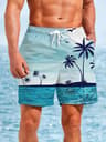 Mens Palm Tree Swim Trunks  Quick Dry 3D Printed Beach Shorts For Surfing And Summer 6