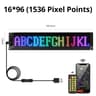 Bluetooth App Controlled Scrolling LED Sign Panel Custom Text Animation Car Display 7